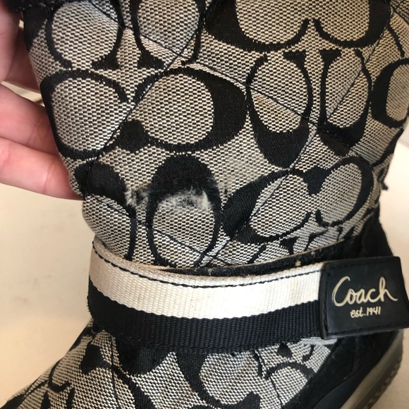 Coach Mariette fur CC signature snow boots - Picture 8 of 8